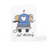 Stick Figure Just Married cards