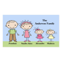 Stick Figure Mommy Calling Cards Business Card Templates
