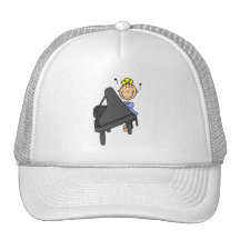 Stick Figure Piano Hat