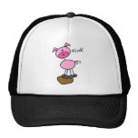 Stick Figure Pig Mesh Hats