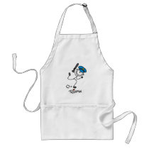 Stick Figure Police Officer Apron