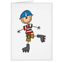 Stick Figure Roller Skating Cards