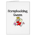 Stick Figure Scrapbook Queen Card