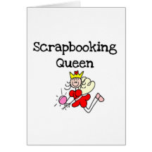 Stick Figure Scrapbook Queen Card
