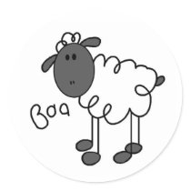 Stick Figure Sheep