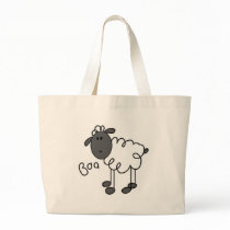 Stick Figure Sheep Tshirts and Gifts Tote Bag