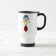 Stick Figure Skateboarder Mug