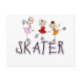 Stick Figure Skater Tshirts and Gifts Postcards