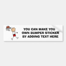 Stick Figure Slam Dunk T-shirts and Gifts Bumper Sticker