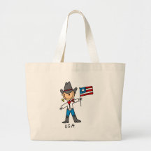 Stick Figure Usa Bag