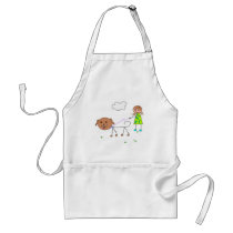 stick figures aprons