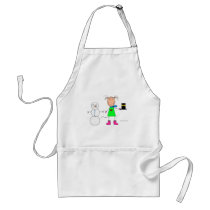 stick figures aprons