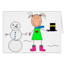 stick figures cards