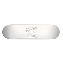 Stick Figures Dancing Skate Board