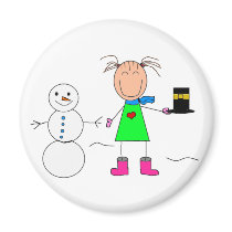 stick figures magnets