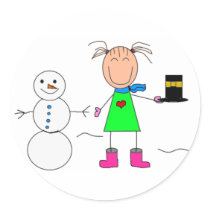 stick figures stickers