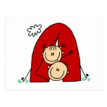 Stick Figures  Tenting Tshirts and Gifts Postcard