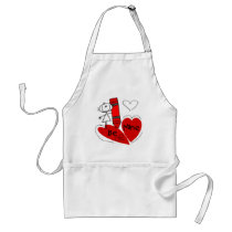 Stick Girl Be Mine Valentine Apron