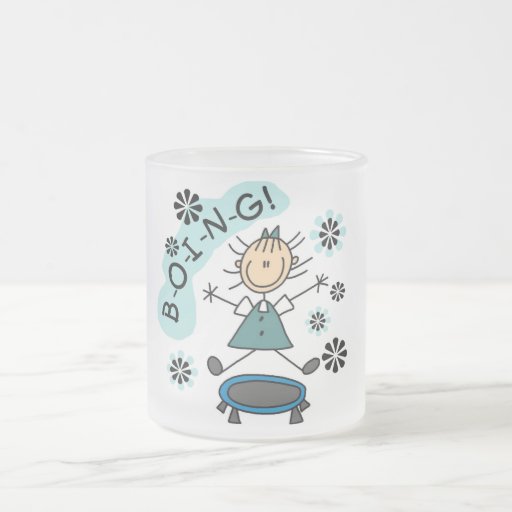 Stick Girl on Trampoline T-shirts and Gifts Coffee Mug