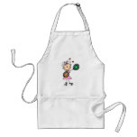 Stick Girl with Records T-shirts and Gifts Aprons