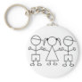 stick kids keychain triplet boy boy girl