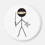 Stick Ninja Fridge Magnets