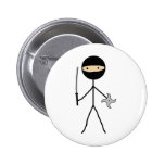 Stick Ninja Pinback Buttons