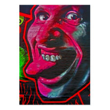 Stick Out Tongue, East Side Gallery, Berlin Wall-1 Business Card Templates