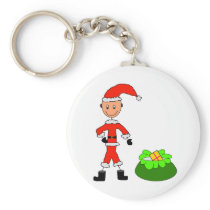stick Santa keychains