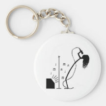Stick Singer Keychain