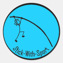 Stick With Sport Pole Vault Pick Ur Colour Sticker