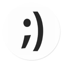 ;) ROUND STICKER