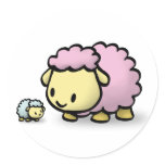 Sticker - Baby Muttons and Mom