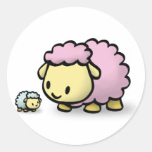Sticker - Baby Muttons and Mom
