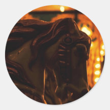 Sticker Carousel Horse @ Night Mystery Suspense