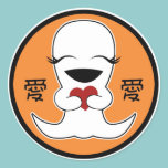 Sticker, Cute Anime Ghost, Love Symbol, Heart stickers