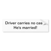 Sticker - Driver carries no cash
