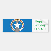 Sticker Flag of Northern Mariana Islands Bumper Stickers