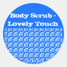 Sticker for Body Scrubs