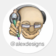 Sticker Illustration - Art & Music