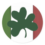 Sticker-Ireland Flag-Shamrock, Irish