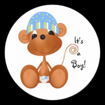 Sticker-It's a Boy Jungle babies stickers