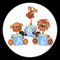 Sticker-It's a Boy Jungle babies stickers