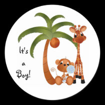 Sticker-It's a Boy Jungle babies stickers