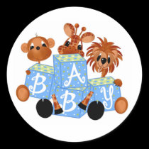 Sticker-It's a Boy Jungle babies stickers