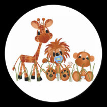 Sticker-It's a Boy Jungle babies stickers