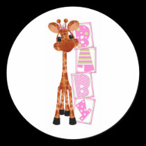 Sticker-It's a Girl Jungle babies stickers