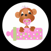 Sticker-It's a Girl Jungle babies stickers