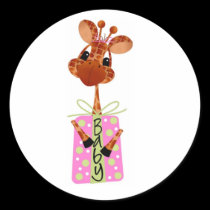 Sticker-It's a Girl Jungle babies stickers