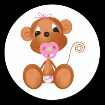 Sticker-It's a Girl Jungle babies stickers